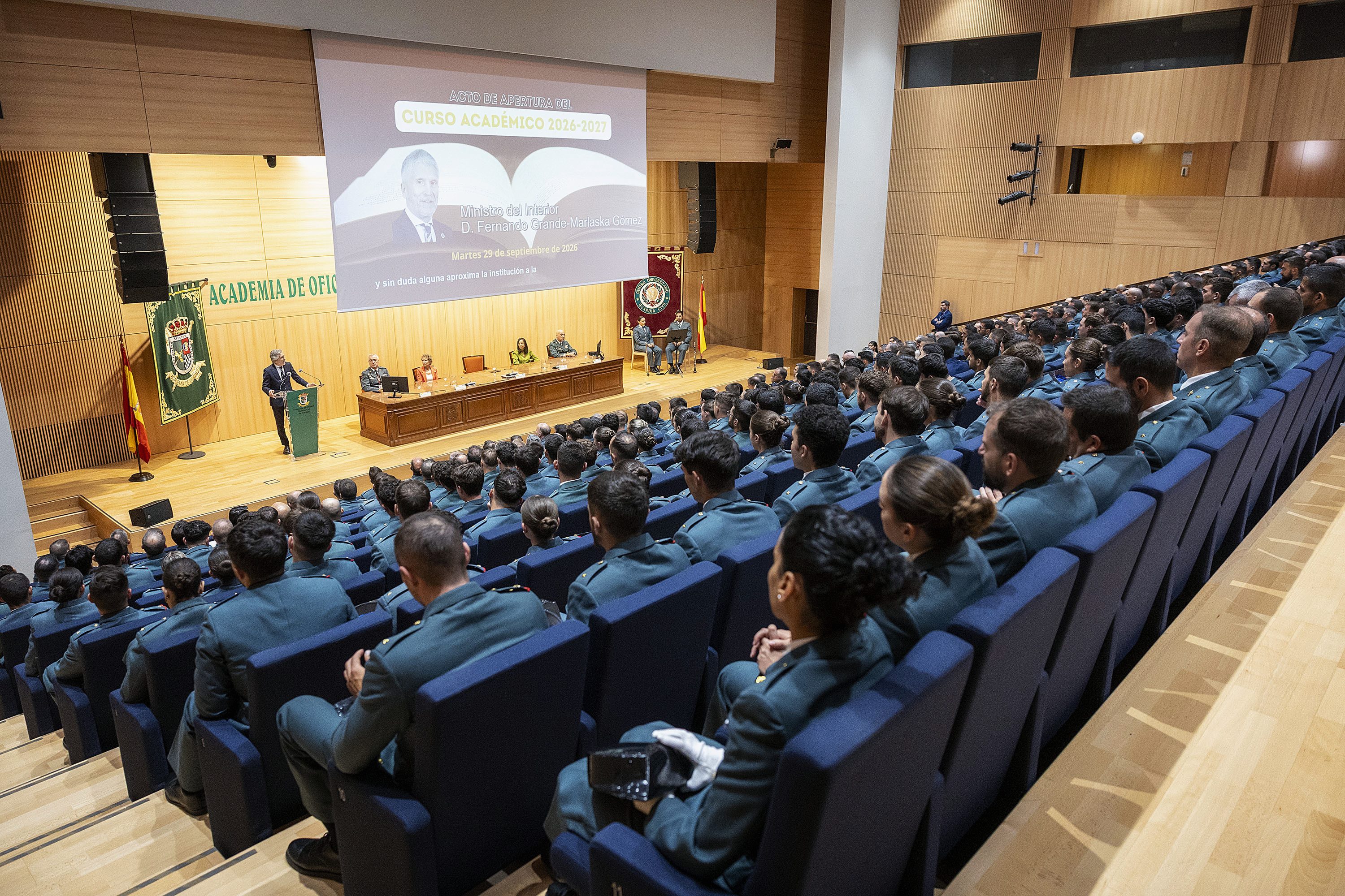 Acto de apertura del Curso Académico 2026-2027 en el Centro Universitario de la Guardia Civil Acto de apertura del Curso Académico 2026-2027 en el Centro Universitario de la Guardia Civil