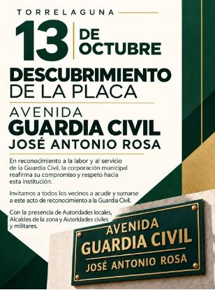 Placa Avenida de la Guardia Civil