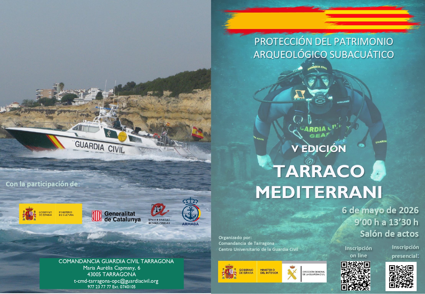 Díptico V Seminario TARRACO MEDITERRANI CUGC