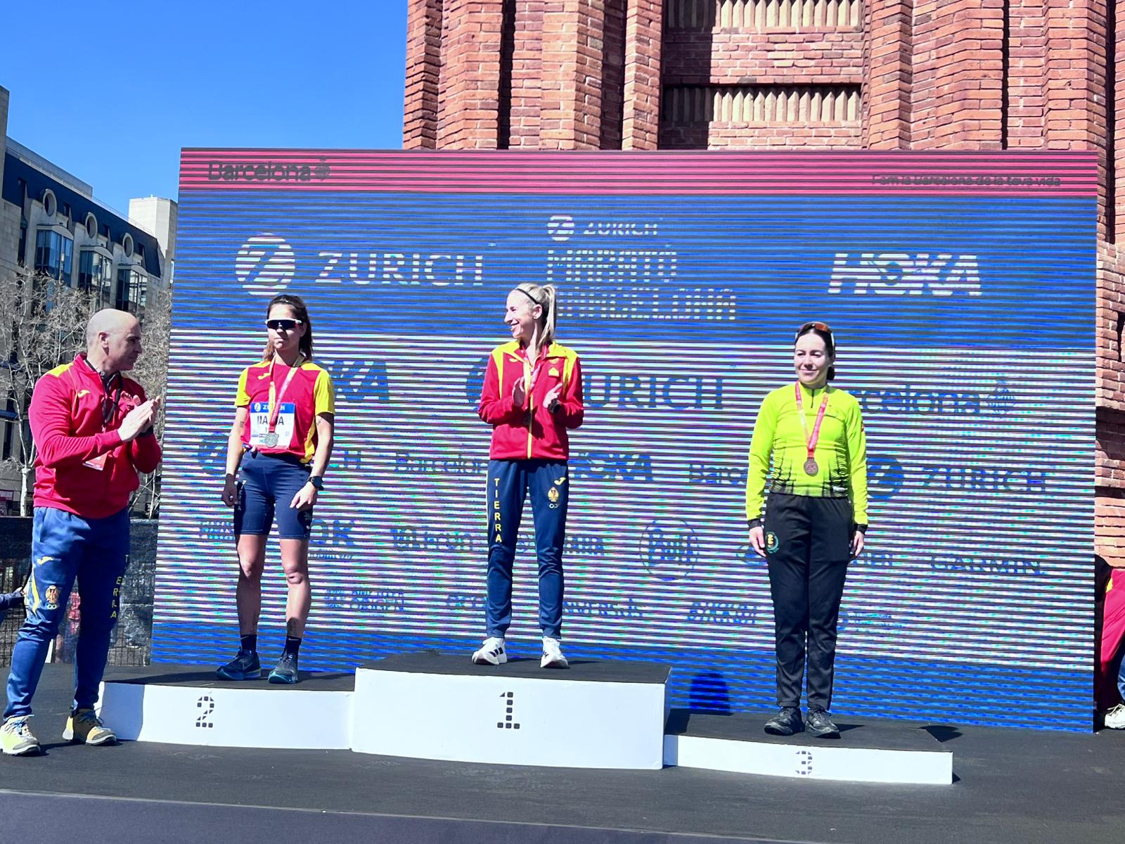Medallas en el Campeonato Nacional Militar de Maratón