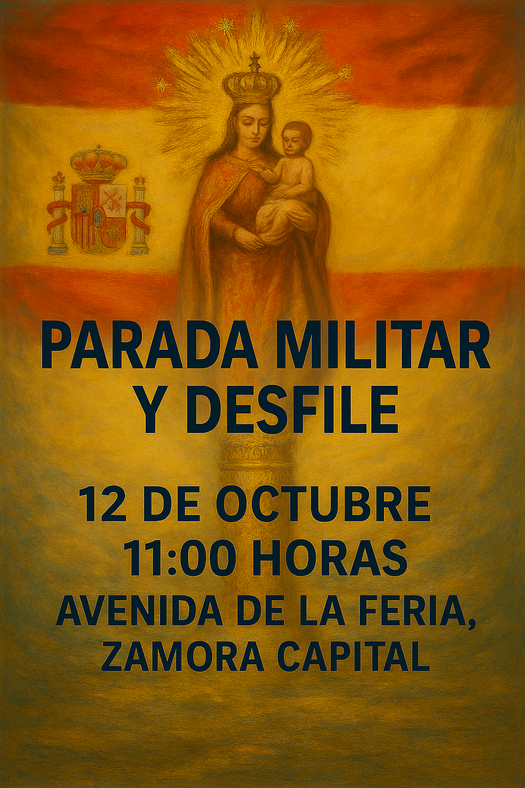 Parada Militar y desfile, con motivo de la celebración de la Virgen del Pilar