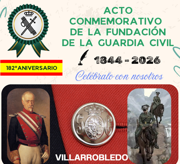 Cartel aniversario fundación Guardia Civil