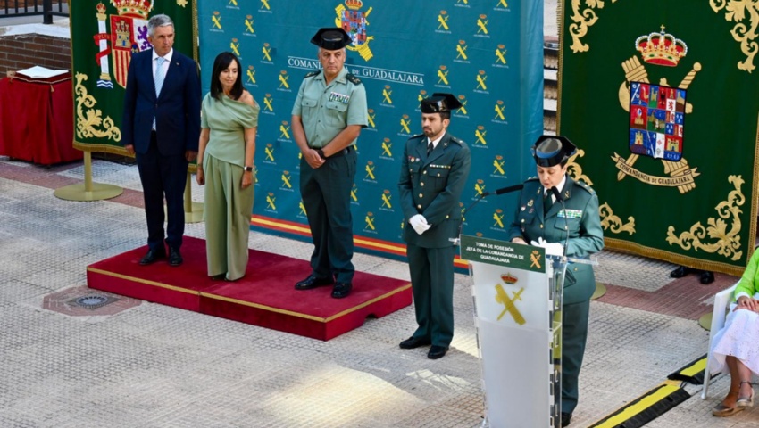 La directora general de la Guardia Civil preside la toma de posesión de la jefa de la Comandancia de Guadalajara