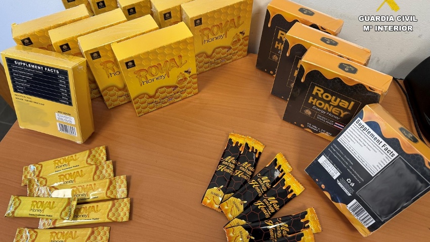 Investigado en Barcelona un hombre por vender oculto en sobres de miel un medicamento sexual