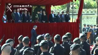 La Reina preside en Badajoz los actos de la festividad de la Patrona de la Guardia Civil