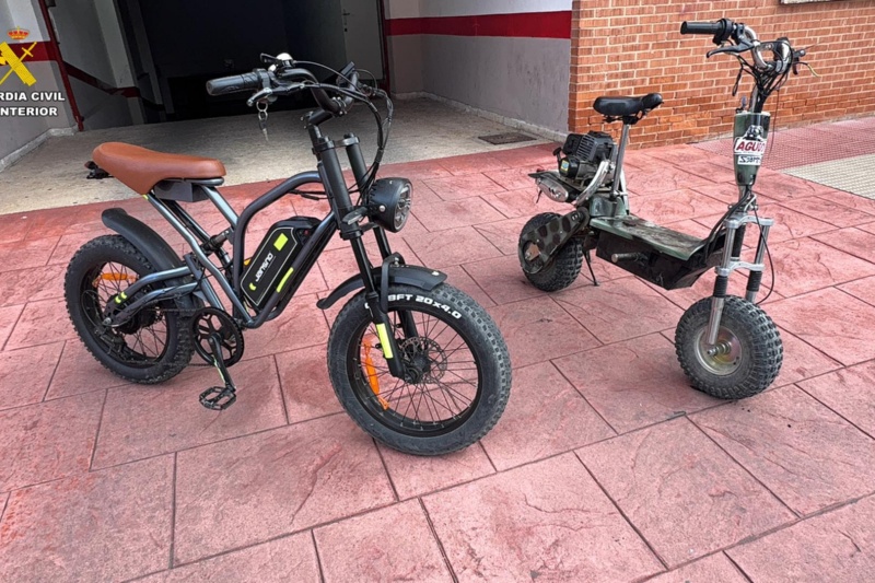 Intervenidos en La Rioja un patinete y una bicicleta modificados para aumentar su velocidad hasta la de un ciclomotor Intervenidos en La Rioja un patinete y una bicicleta modificados para aumentar su velocidad hasta la de un ciclomotor