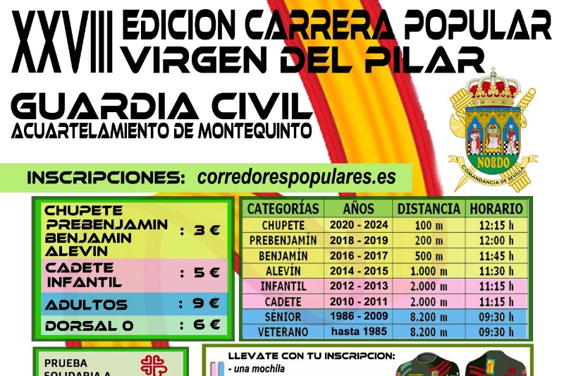 Carrera solidaria Virgen del Pilar Sevilla