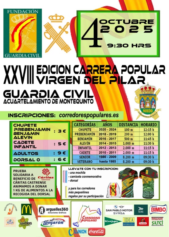  Carrera solidaria Virgen del Pilar Sevilla