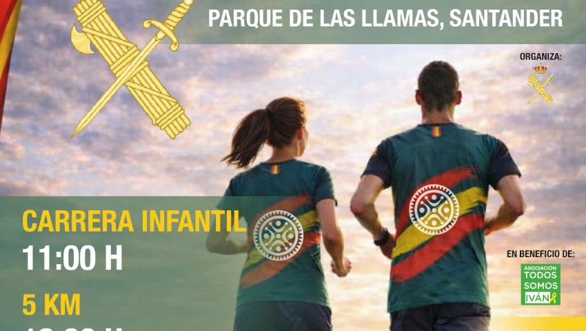 Iª Carrera solidaria de la Guardia Civil de Cantabria, en favor de la Asociación "Todos somos Iván" contra el cáncer infantil.
