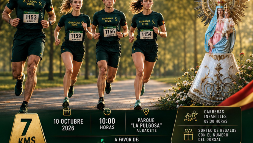 “VIII Carrera popular Virgen del Pilar 2026” en Albacete a beneficio de ASPAYM.