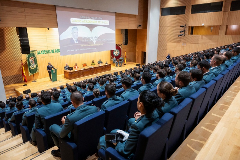Acto de apertura del Curso Académico 2026-2027 en el Centro Universitario de la Guardia Civil Acto de apertura del Curso Académico 2026-2027 en el Centro Universitario de la Guardia Civil