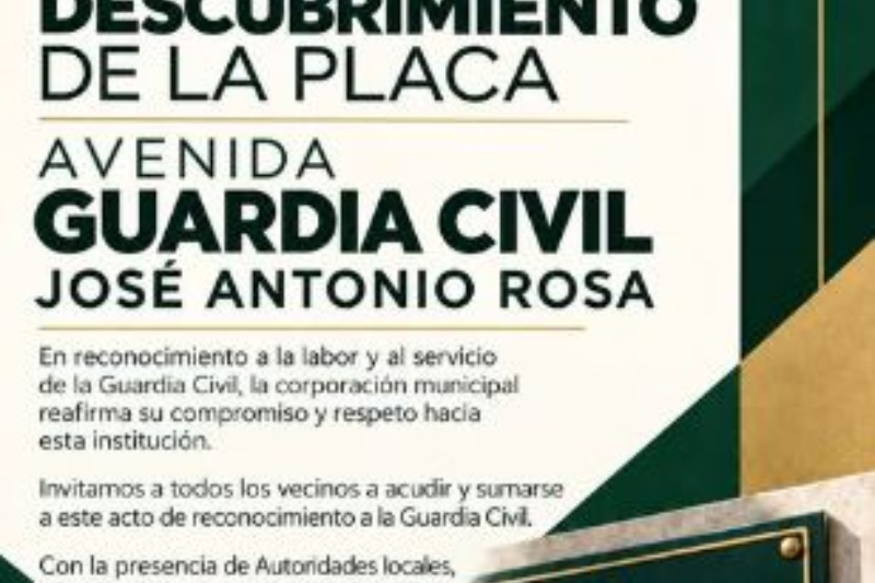 Placa Avenida de la Guardia Civil