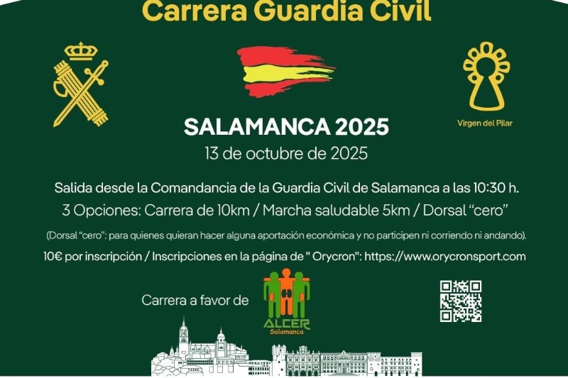 Cartel III Carrera solidaria de la Guardia Civil de Salamanca