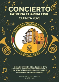 CARTEL CONCIERTO PATRONA GUARDIA CIVIL CUENCA 2025