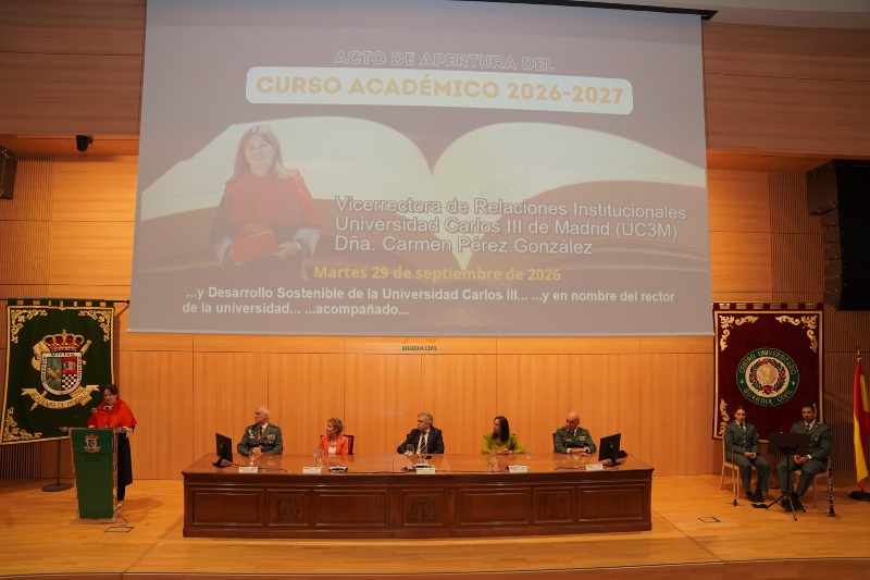 Alumnos del CUGC en la apertura del Curso Académico 2026-2027 en el Centro Universitario de la Guardia Civil Alumnos del CUGC en la apertura del Curso Académico 2026-2027 en el Centro Universitario de la Guardia Civil