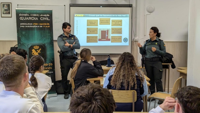 En Baleares 800 estudiantes de 4º de la ESO participaron en las actividades de la National Cyber League de la Guardia Civil