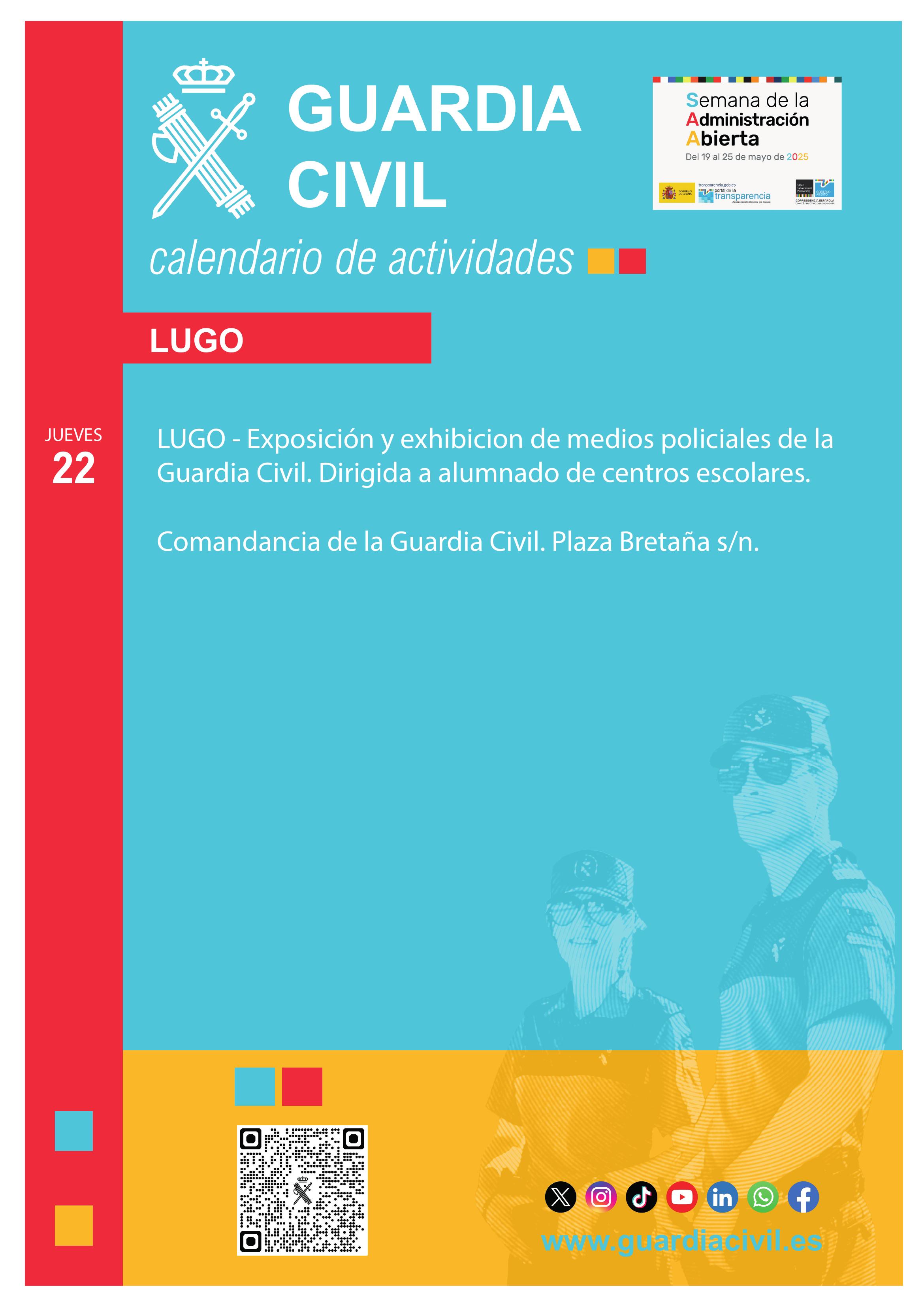 Cartel informativo de la Semana de la Administración Abierta 2025 en LUGO