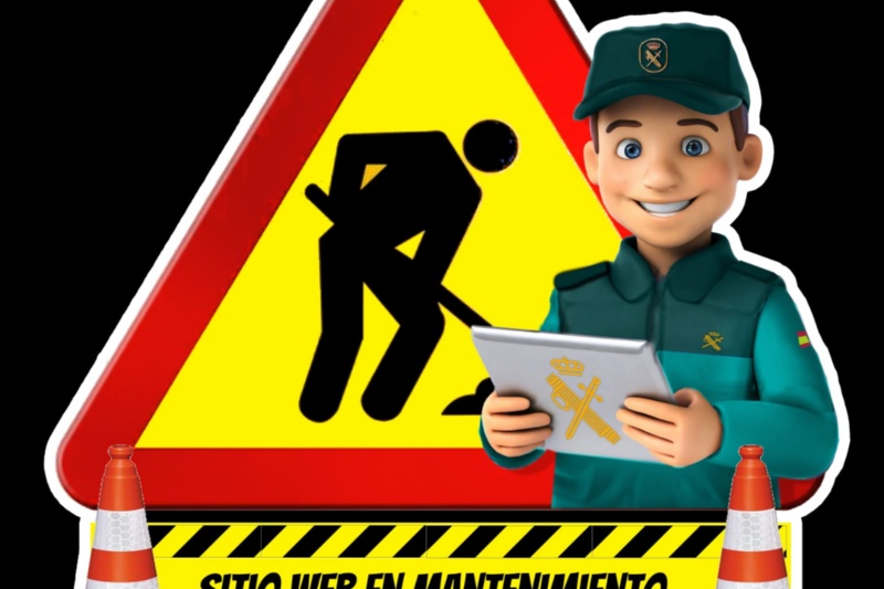 Infografía sobre sitio web en mantenimiento
