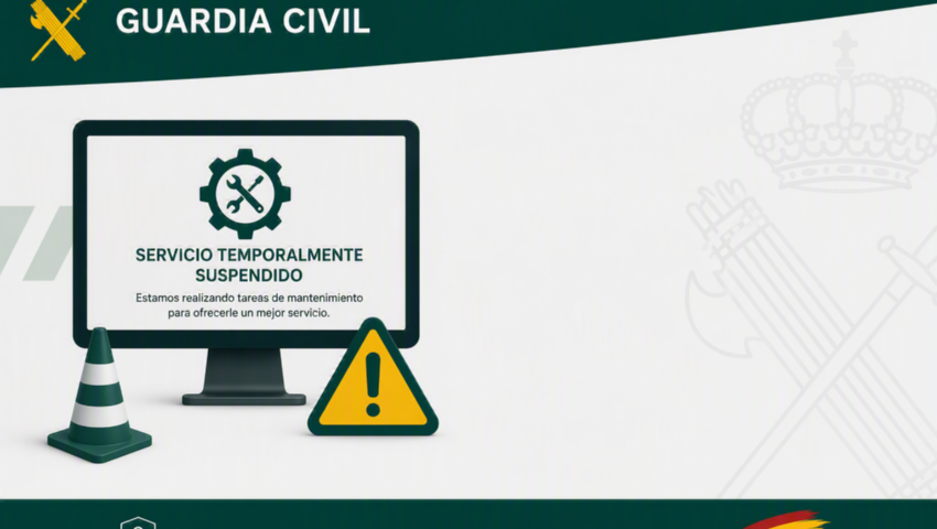 Suspensión temporal del servicio del área privada del portal corporativo en Internet