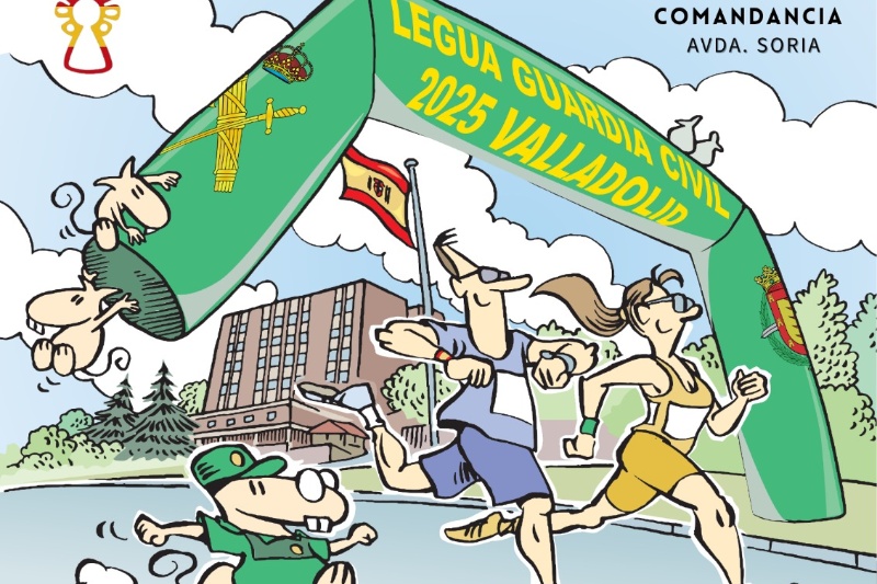 Cartel II Legua de la Guardia Civil de Valladolid 2025, Carrera solidaria a beneficio de Valquirias Pisuerga