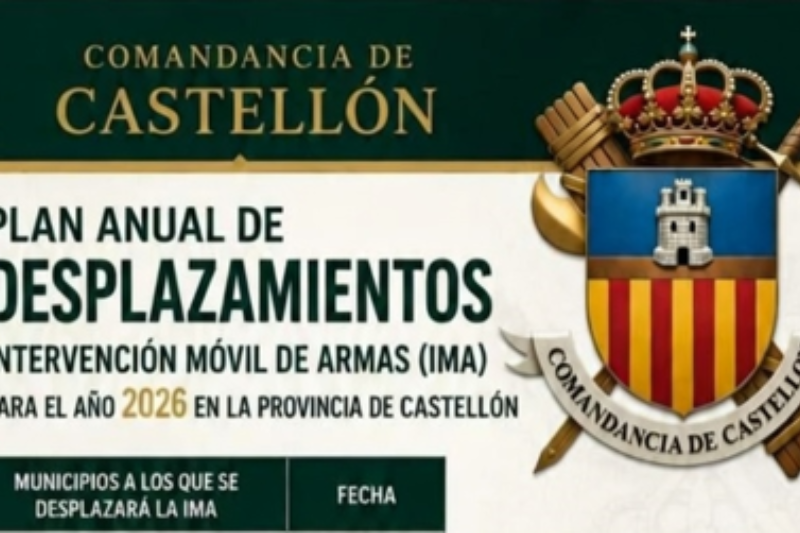 Evento desplazamientos intervención armas en Castellon Evento desplazamientos intervención armas en Castellon
