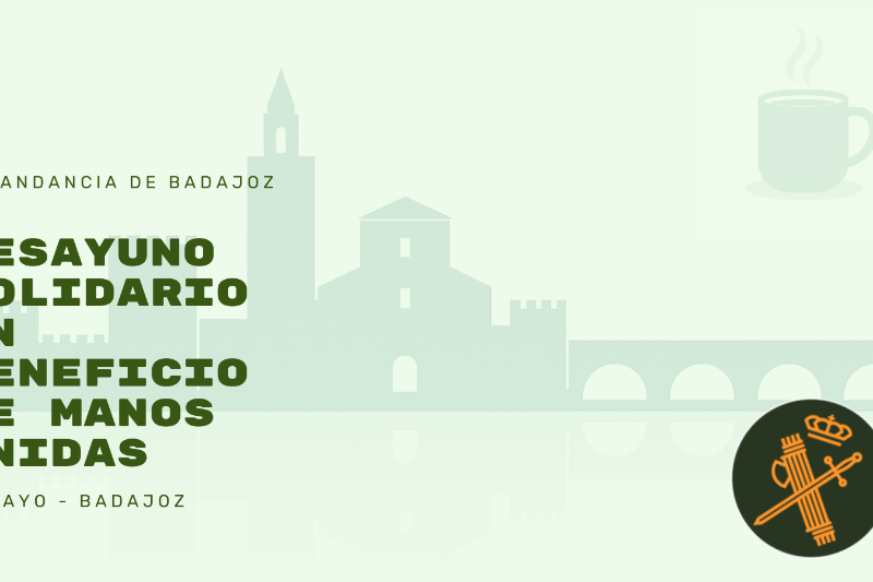 Desayuno solidario en beneficio de Manos Unidas en la Comandancia de Badajoz