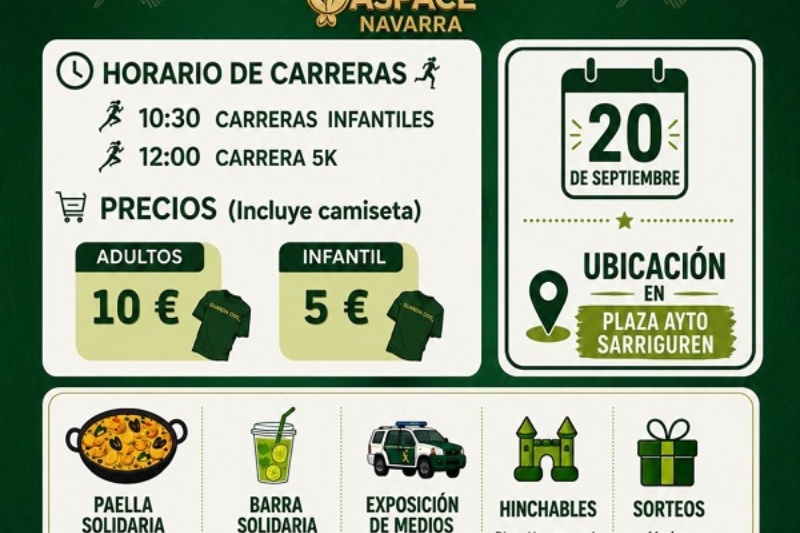 II Carrera Solidaria de la Guardia Civil de Navarra en la localidad de Sarriguren-Valle de Egüés II Carrera Solidaria de la Guardia Civil de Navarra en la localidad de Sarriguren-Valle de Egüés