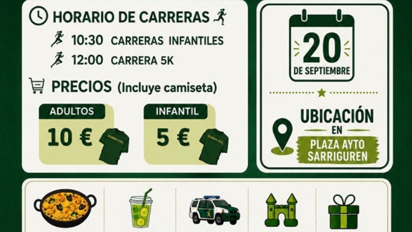 II Carrera Solidaria de la Guardia Civil de Navarra en Sarriguren-Valle de Egüés