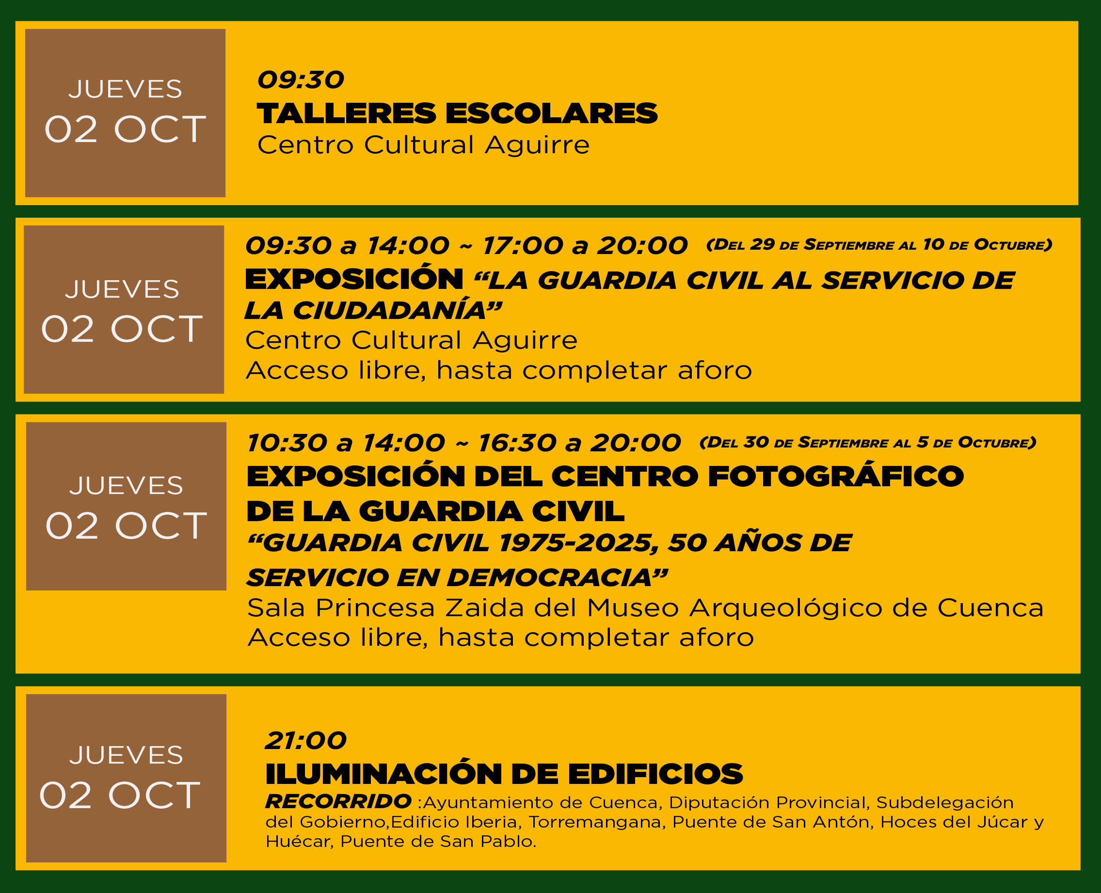 Actos Patrona. 02 de octubre