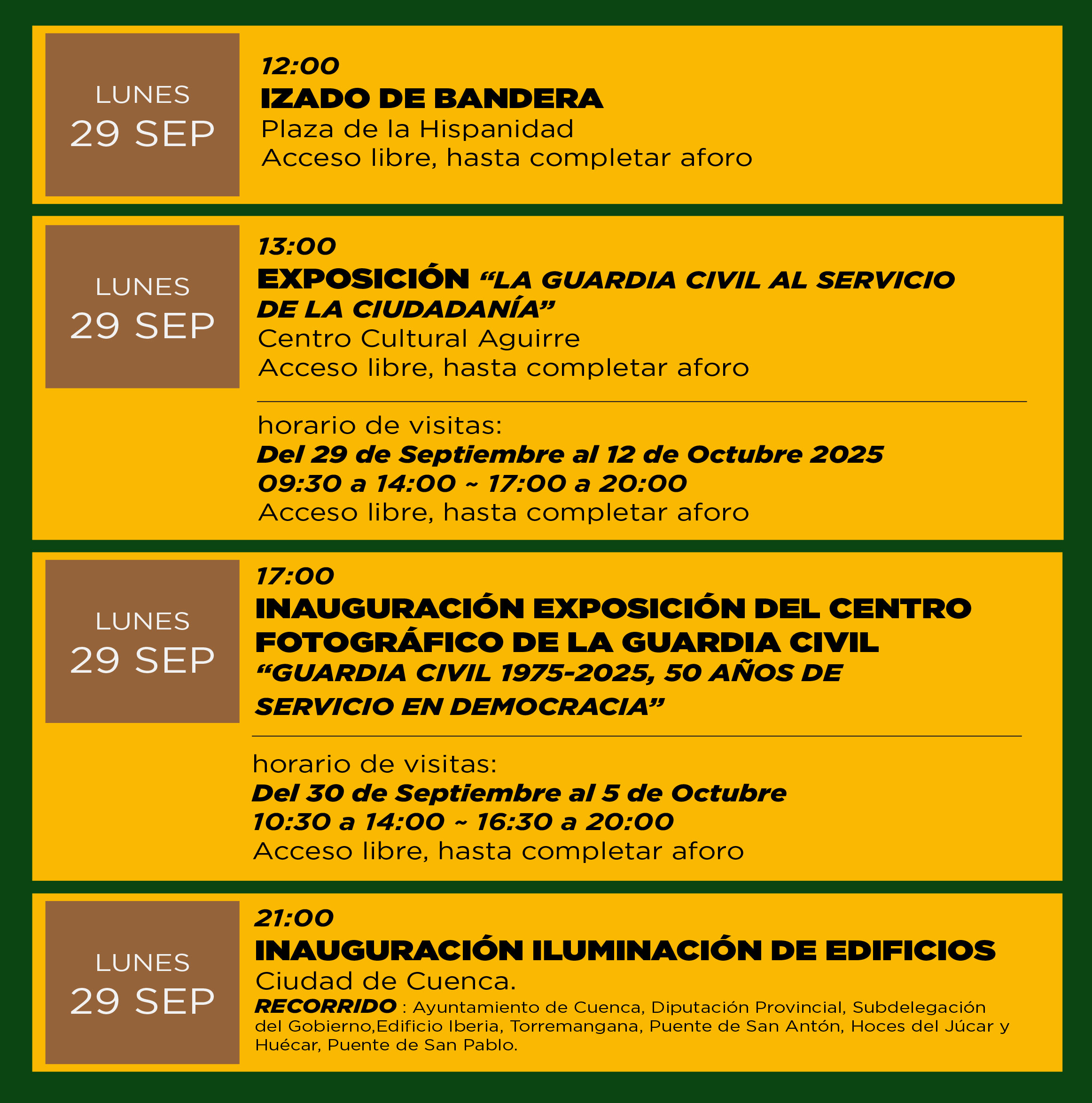 Actos Patrona. 29 de septiembre