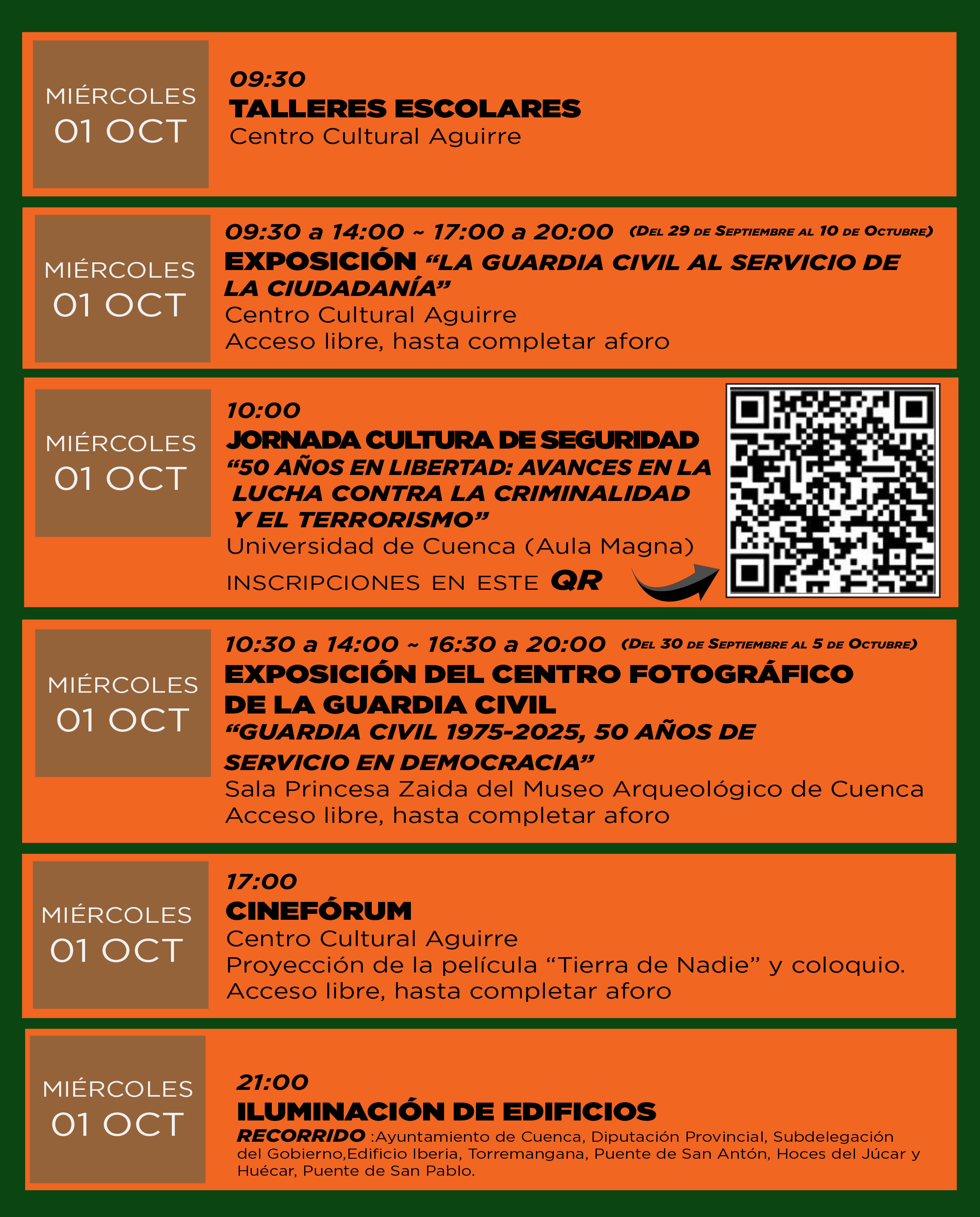 Actos Patrona. 01 de octubre