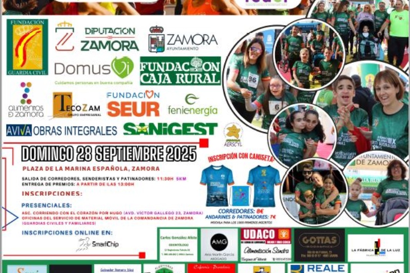 XIV Carrera Popular Guardia Civil de Zamora a favor de FEDER (Federación Española de Enfermedades Raras).-