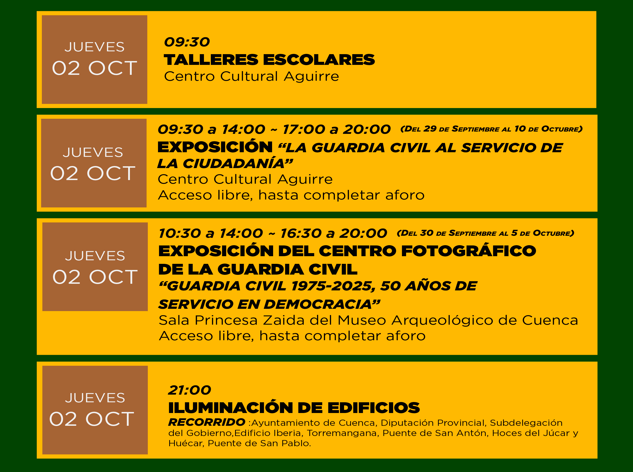 Actos Patrona. 02 de octubre