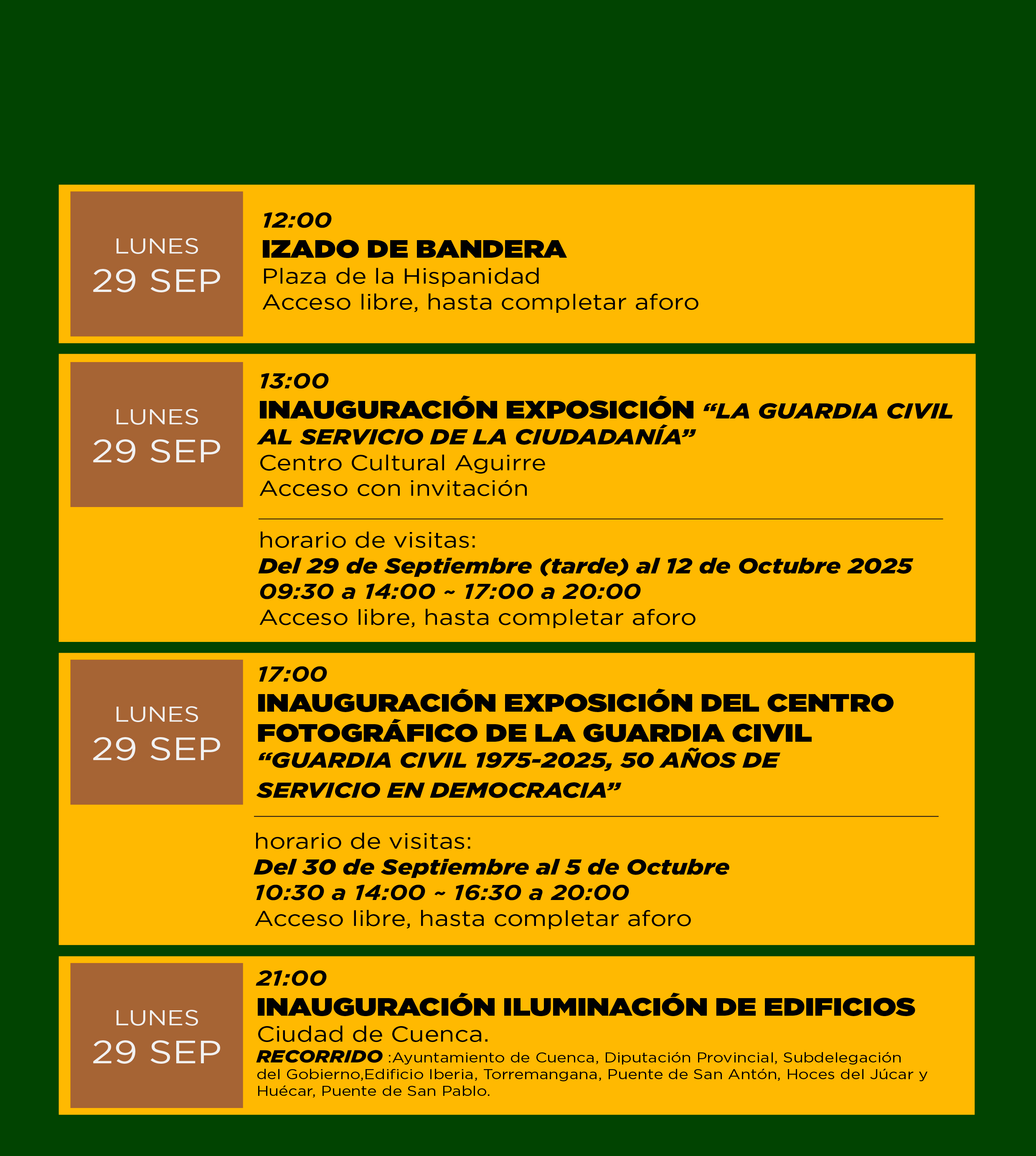 Actos Patrona. 29 de septiembre