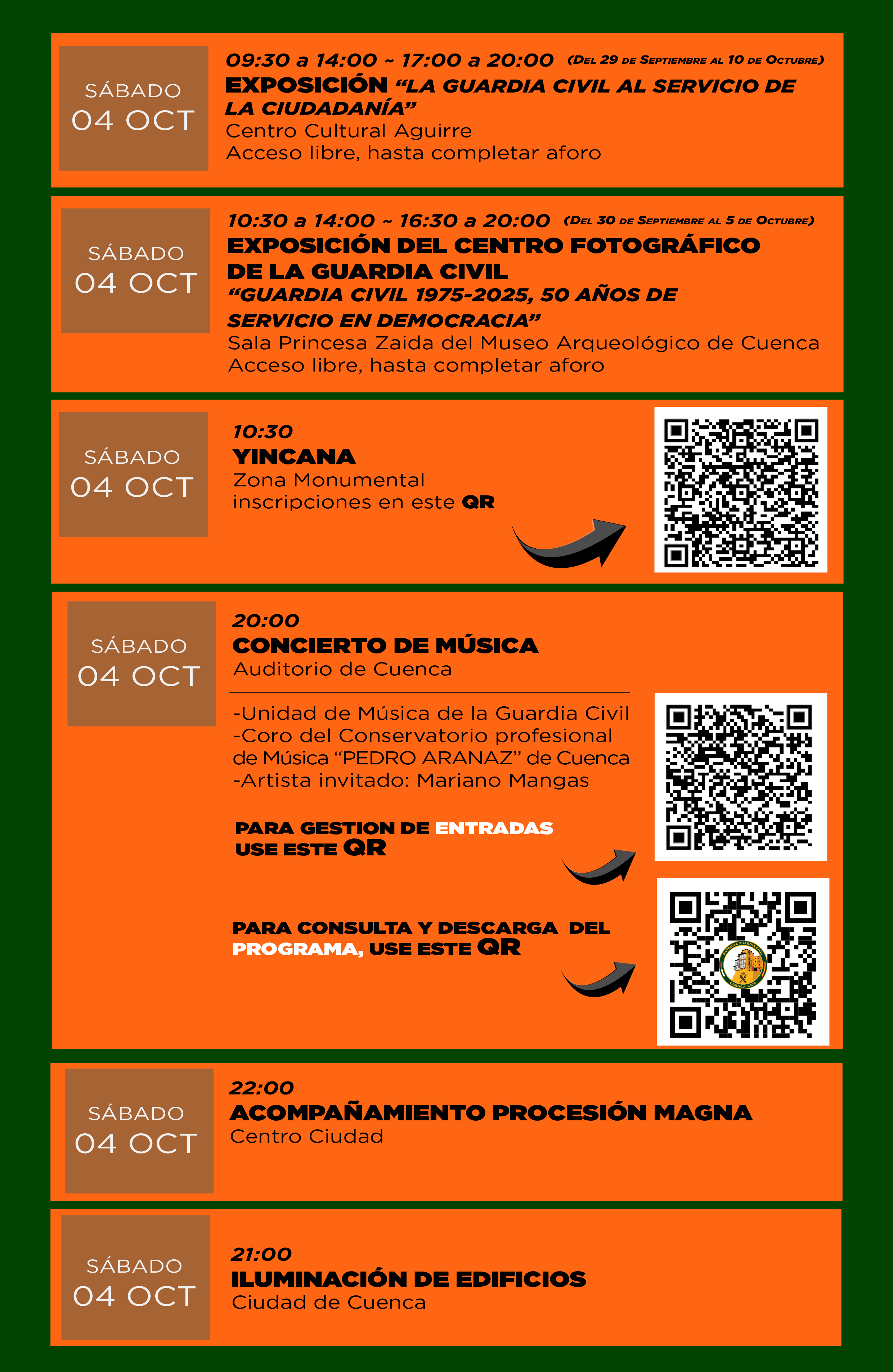Actos Patrona. 04 de octubre
