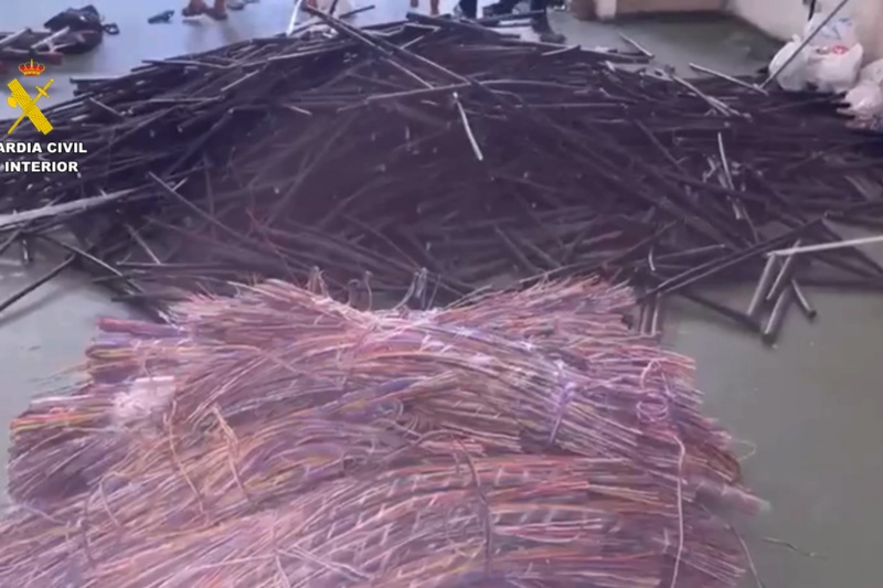 Cobre intervenido a la red