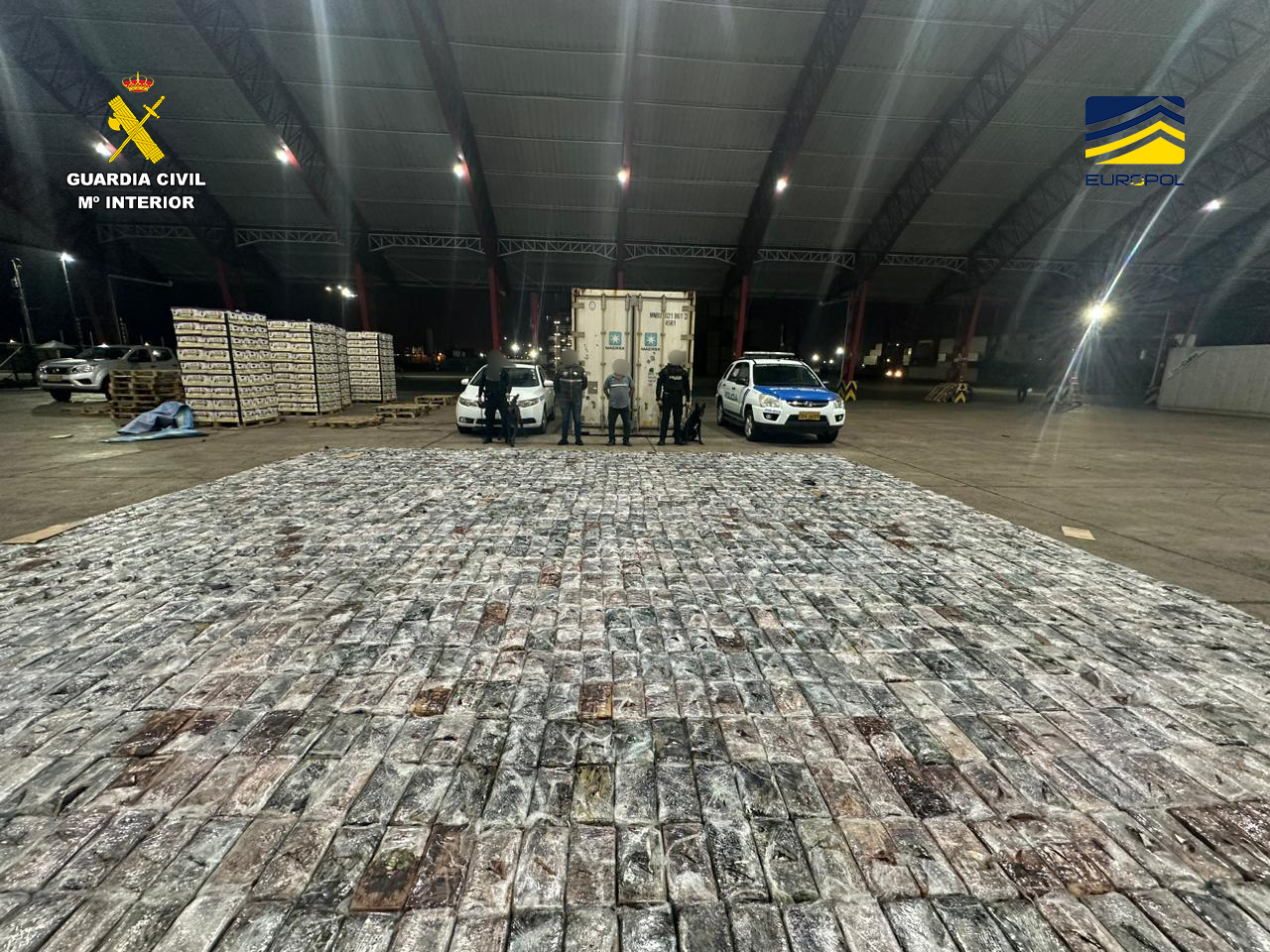Imagen de la droga incautada