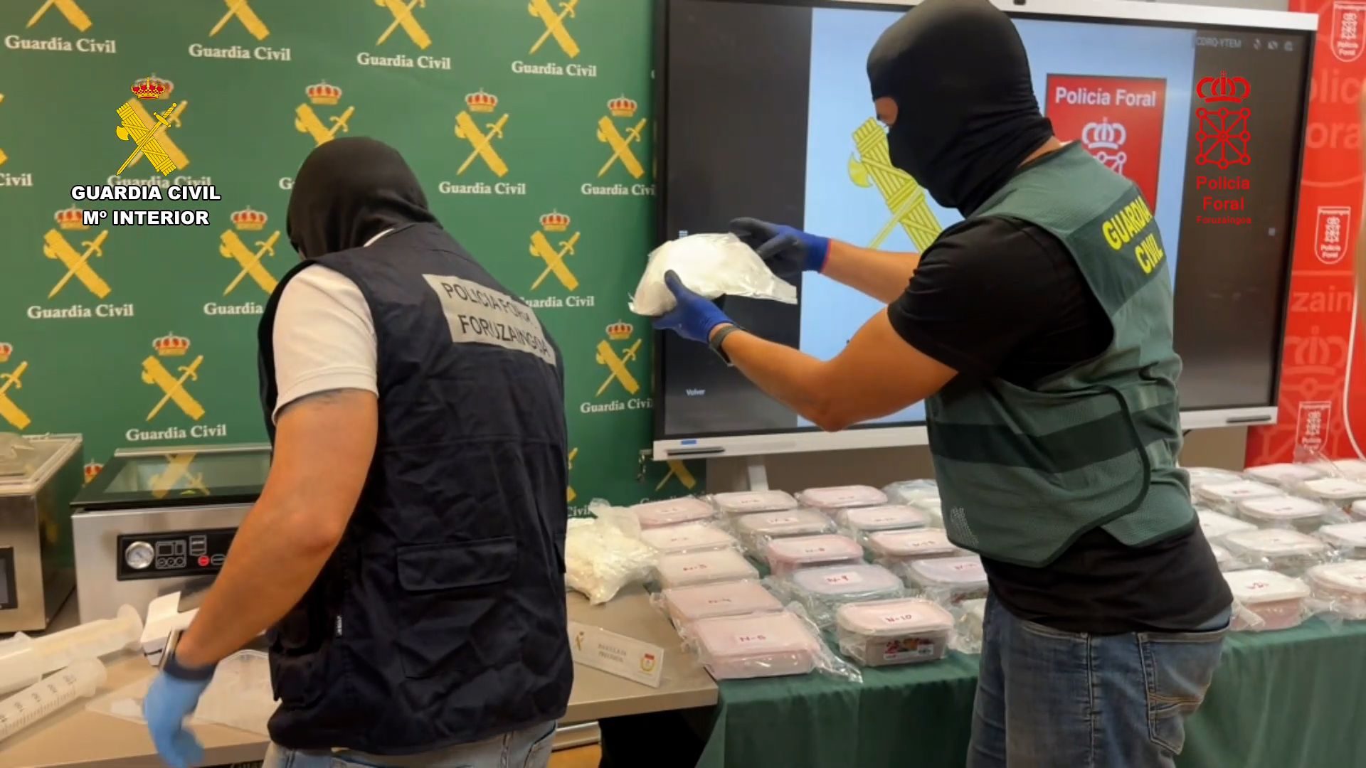 Desmantelan un gran laboratorio de droga sintética en Navarra