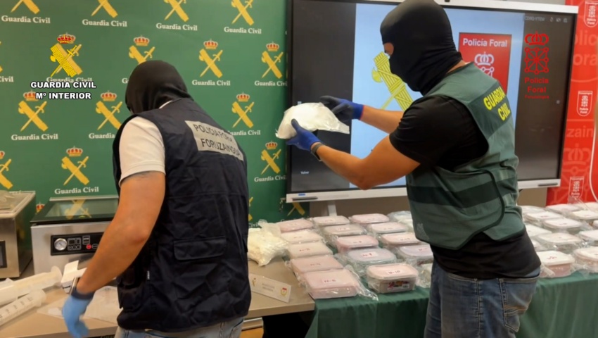 Desmantelado el mayor laboratorio de droga sintética localizado hasta el momento en Navarra