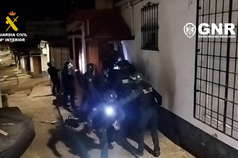 La Guardia Civil y la Guarda Nacional Republicana de Portugal desarticulan la principal estructura narcologísitica de la península ibérica