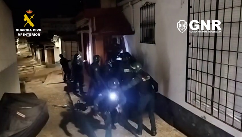 La Guardia Civil y la Guarda Nacional Republicana de Portugal desarticulan la principal estructura narcologísitica de la península ibérica