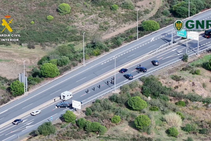 Una operación conjunta de Guardia Civil y Guarda Nacional Republicana golpea al narcotráfico en Huelva y Portugal