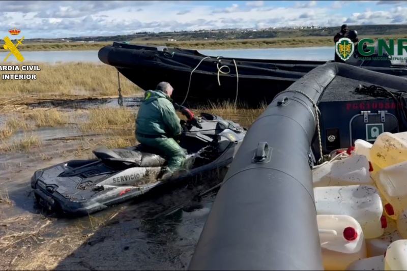 Una operación conjunta de Guardia Civil y Guarda Nacional Republicana golpea al narcotráfico en Huelva y Portugal