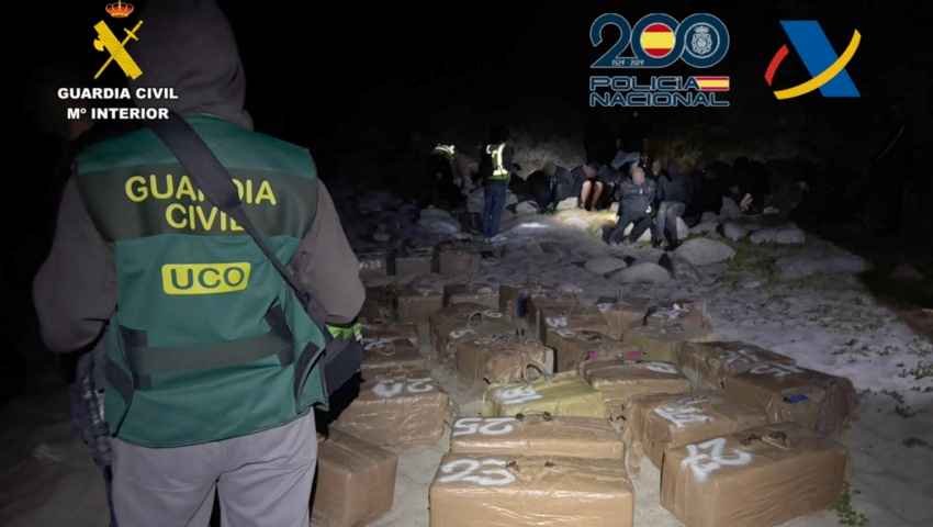 Intervenidas más de 1,5 toneladas de cocaína en una macrooperación contra el narcotráfico en Galicia