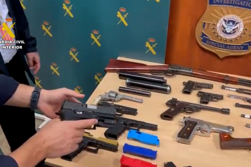 Numerosas armas de fuego intervenidas