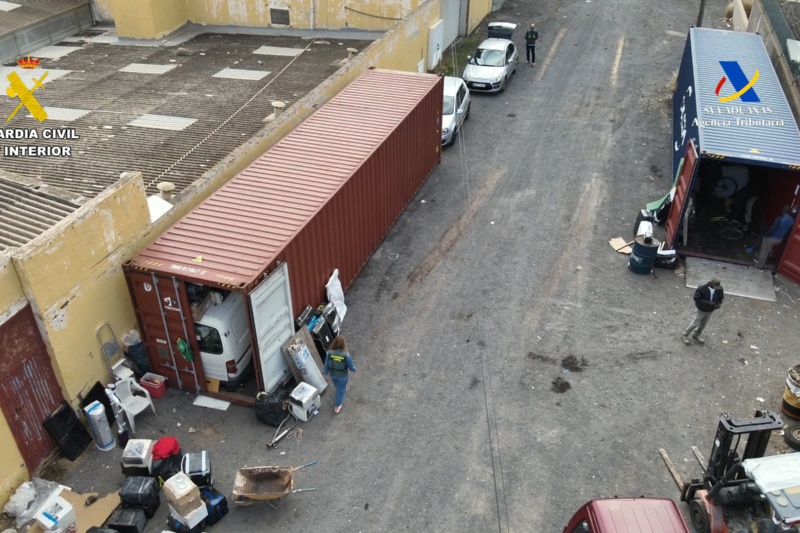 Vista aérea de las instalaciones del depósito de sustancias peligrosas