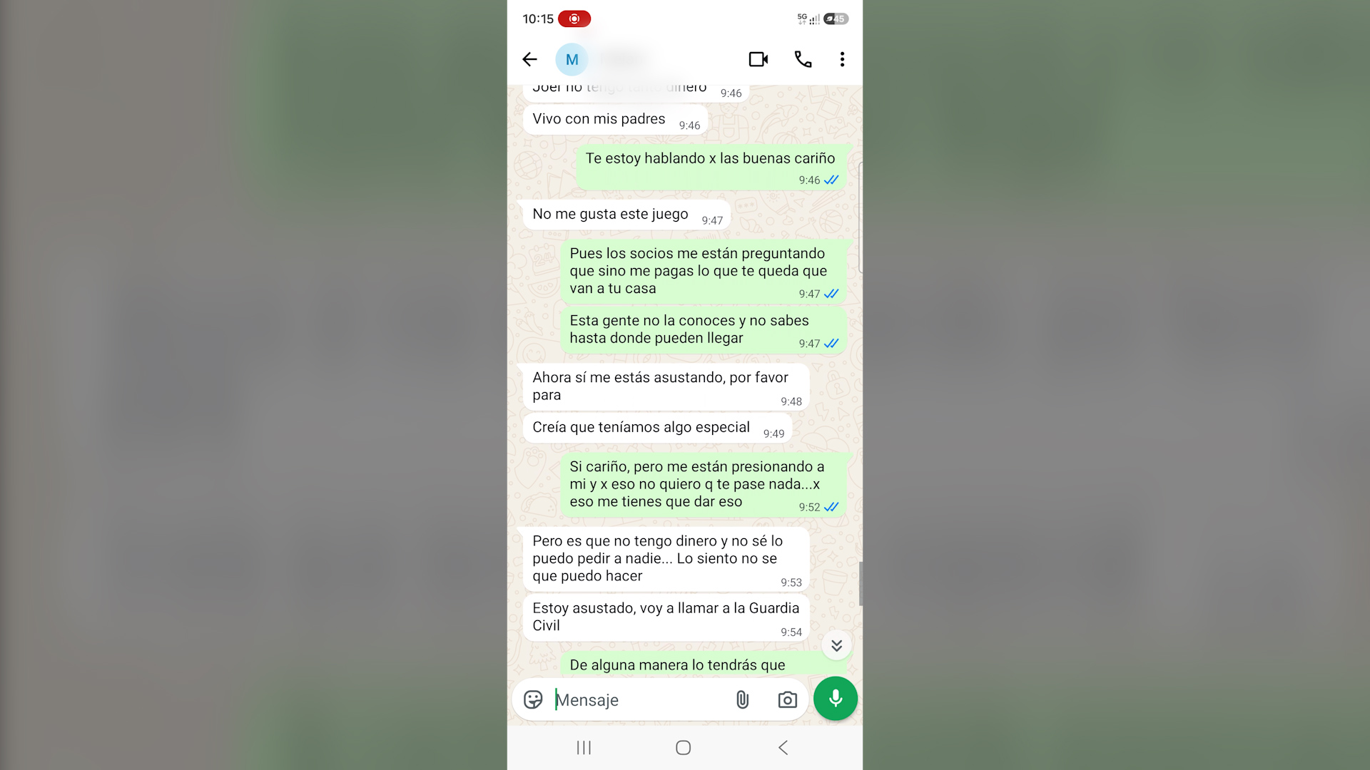 Conversación de WhatsApp
