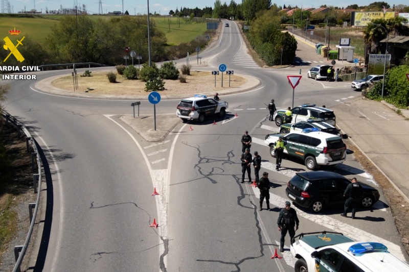 Control de vehículos de guardia civil con motivo de la operación ceres 2.0