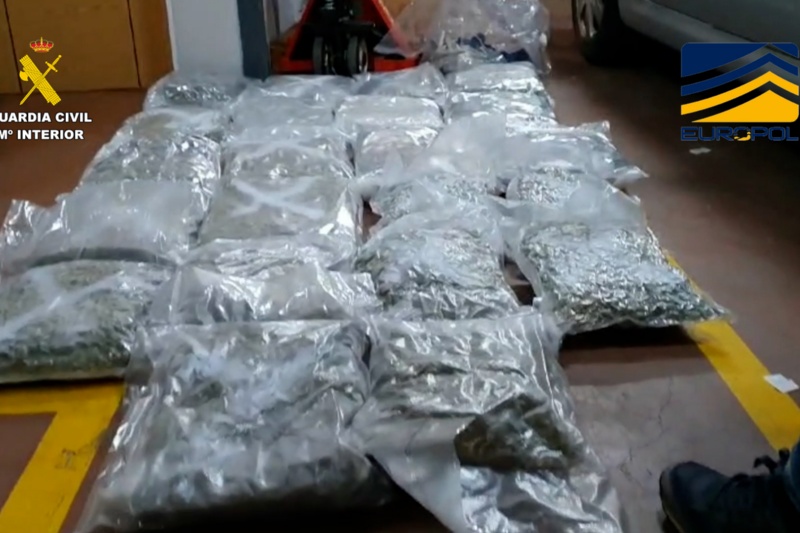 Detenidas 38 personas integrantes de una organización internacional de tráfico de drogas que operaba en Europa