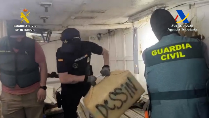 Detenidas 44 personas e incautadas cerca de cinco toneladas de hachís en un operativo desde el Campo de Gibraltar hasta el río Guadiana